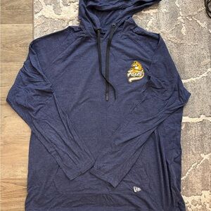 L/XL - Fox Blue Hoodie with Embroidered Logo